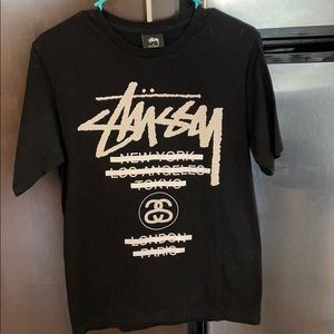 Stussy Black T-Shirt-Size Men’s Small